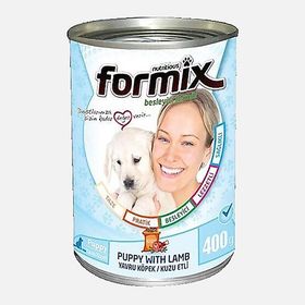 Formix Kuzu Parça Etli Soslu 400 gr Konserve Yavru Köpek Maması