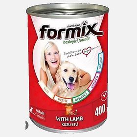Formix Kuzu Parça Etli Soslu 400 gr Konserve Yetişkin Konserve Köpek Maması