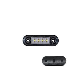 Formplas FR0170-L-W Lastikli Krom Boru Tipi 4 Ledli 83 mm 12V-24V Beyaz Parmak Lamba