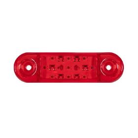 Formplas FR0174-R Kırmızı Oval 9 Ledli 84 mm 12V-24V Parmak Lamba