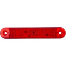 Formplas FR0304-R Kırmızı Çift Sıra 12 Ledli 130 mm 12V-24V Parmak Lamba