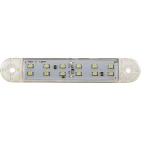 Formplas FR0304-W Beyaz Çift Sıra 12 Ledli 130 mm 12V-24V Parmak Lamba