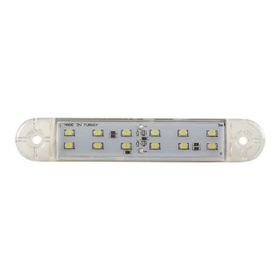 Formplas FR0304-W Beyaz Çift Sıra 12 Ledli 130 mm 12V-24V Parmak Lamba