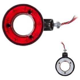 Formplas FR0330-WR İçi Boş 18 LedLi 120 mm 12V-24V Beyaz Kırmızı Ayna Altı Küpe