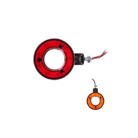 Formplas FR0330-YR İçi Boş 18 LedLi 120 mm 12V-24V Sarı Kırmızı Ayna Altı Küpe