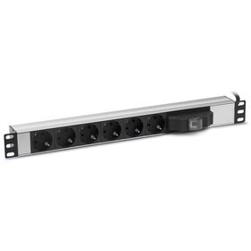 Formrack F082PR6SA 6'lı 19" Sigortalı Aluminyum Priz