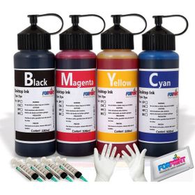 Forprint Canon Pixma E204/E304/E404 Yazıcı Uyumlu 4x500 ml Dolum Seti