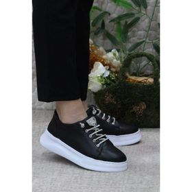 Fort Gnd 32604 Siyah Beyaz Comfort Hafif Rahat Kadın Günlük Ayakkabı