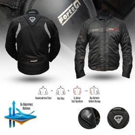 Forte GT 2001079 Skyland 4 Mevsim Siyah Motosiklet Montu