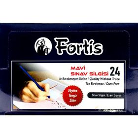 Fortis Yusa Mavi Orta Boy 24 Adet Sınav Silgisi
