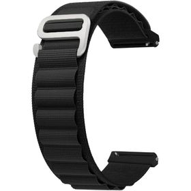 Forzacase Amazfit GTR 2 - 2E FC156 Siyah 47 mm Kancalı Kumaş Kordon