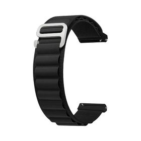 Forzacase Amazfit GTR 2 - 2E FC156 Siyah 47 mm Kancalı Kumaş Kordon