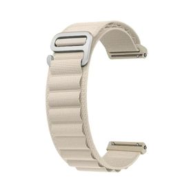 Forzacase Amazfit Pace/Pace 2 FC156 Beyaz için Kancalı Kumaş Kordon