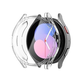 Forzacase FC010 Samsung Galaxy Watch 4 40 mm Önü Kapalı Ekran Korumalı Silikon Şeffaf Akıllı Saat Kılıfı