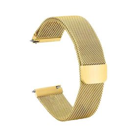 Forzacase FC095 Gold 20 mm Metal Mıknatıslı Akıllı Saat Kayış Kordon