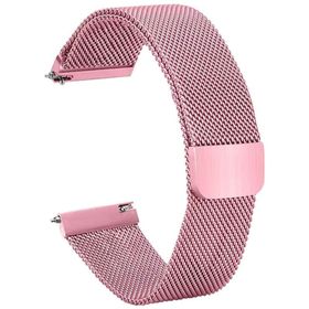 Forzacase FC095 Rose Gold 20 mm Metal Mıknatıslı Akıllı Saat Kayış Kordon