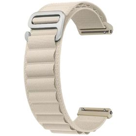 Forzacase FC156 Beyaz 22 mm Universal Kancalı Kumaş Akıllı Saat Kayış Kordon