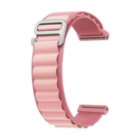 Forzacase FC246 Pembe 20 mm Universal Kancalı Kumaş Akıllı Saat Kayış Kordon