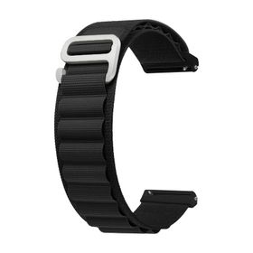 Forzacase FC246 Siyah 20 mm Universal Kancalı Kumaş Akıllı Saat Kayış Kordon