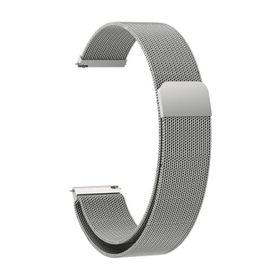 Forzacase FC356 Gümüş 18 mm Metal Mıknatıslı Akıllı Saat Kayış Kordon