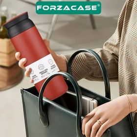 Forzacase FC942 Kırmızı Yeni Japon Tarzı Paslanmaz Çelik 500 ml Sıcak Soğuk Tutan Çay Kahve Su El Termosu