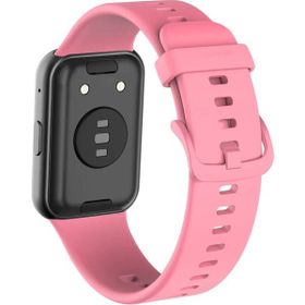 Forzacase Huawei Watch Fit 1 için FC149 Pembe Silikon Kordon