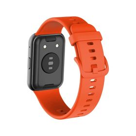 Forzacase Huawei Watch Fit 1 için FC149 Turuncu Silikon Kordon