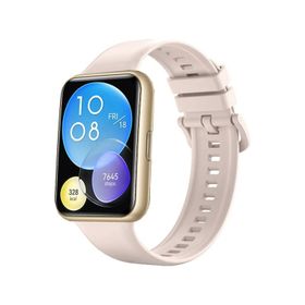 Forzacase Huawei Watch Fit 2 için FC150 Bej Silikon Kordon