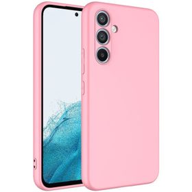 Forzacase Samsung Galaxy A14 Liquid Serisi İçi Kadife Lansman Silikon Pembe Cep Telefonu Kılıfı