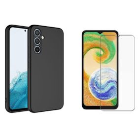Forzacase Samsung Galaxy A14 Liquid Serisi İçi Kadife Lansman Silikon Siyah Cep Telefonu Kılıfı
