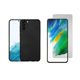 Forzacase Samsung Galaxy S22 Liquid İçi Kadife Lansman Silikon Siyah Cep Telefonu Kılıfı