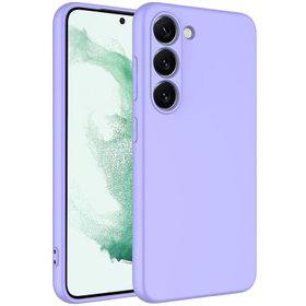 Forzacase Samsung Galaxy S23 Liquid Serisi İçi Kadife Lansman Silikon Lila Cep Telefonu Kılıfı