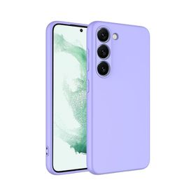 Forzacase Samsung Galaxy S23 Liquid Serisi İçi Kadife Lansman Silikon Lila Cep Telefonu Kılıfı