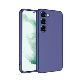 Forzacase Samsung Galaxy S23 Plus Liquid Serisi İçi Kadife Lansman Silikon Lacivert Cep Telefonu Kılıfı