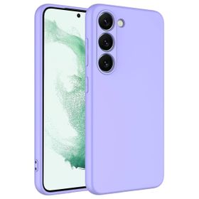 Forzacase Samsung Galaxy S23 Plus Liquid Serisi İçi Kadife Lansman Silikon Lila Cep Telefonu Kılıfı