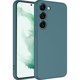 Forzacase Samsung Galaxy S23 Plus Liquid Serisi İçi Kadife Lansman Silikon Yeşil Cep Telefonu Kılıfı