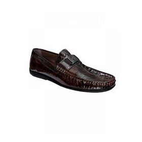 Fosco 2094 589 430 Siyah Hakiki Deri Erkek Loafer Rok Ayakkabı