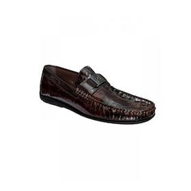 Fosco 2094 589 430 Siyah Hakiki Deri Erkek Loafer Rok Ayakkabı