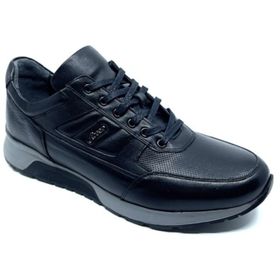 Fosco 2720 306 Siyah Hakiki Deri Sneaker Ayakkabı