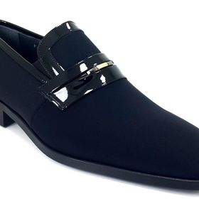 Fosco 2890 Siyah Saten Erkek Klasik Ayakkabı