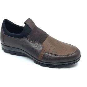 Fosco 8580 553 636 Hakiki Deri Casual Kahverengi Kauçuk Taban Erkek Kışlık Ayakkabı