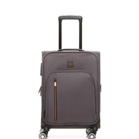 Fossil 032 Gri Kumaş Küçük Boy Ultra Light Hafif Lüx Tekerlekli Valiz Seti