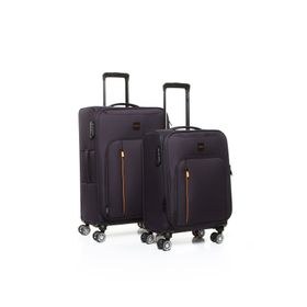Fossil 032 Lacivert Kumaş Orta+Küçük 2'li Ultra Light Hafif Lüx Tekerlekli Valiz