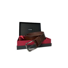 Fossil 110 Kahverengi Hakiki Tosado Deri Spor 4 cm Erkek Kemeri