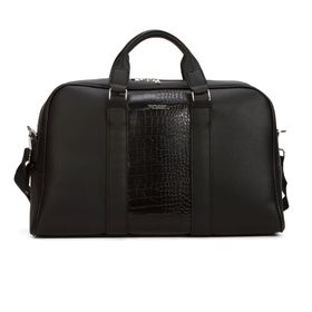 Fossil 2002 Siyah Vegan Deri Silindir Model El Valizi