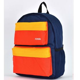 Fossil 9503 Lacivert Unisex Çok Gözlü Günlük Seyahat Okul Sırt Çantası