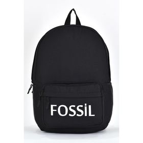 Fossil 9504 Siyah Unisex Çok Gözlü Günlük Seyahat Okul Sırt Çantası