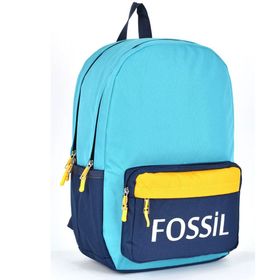 Fossil 9504 Turkuaz Unisex Çok Gözlü Günlük Seyahat Okul Sırt Çantası