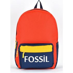 Fossil 9504 Turuncu Unisex Çok Gözlü Günlük Seyahat Okul Sırt Çantası