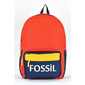 Fossil 9504 Turuncu Unisex Çok Gözlü Günlük Seyahat Okul Sırt Çantası